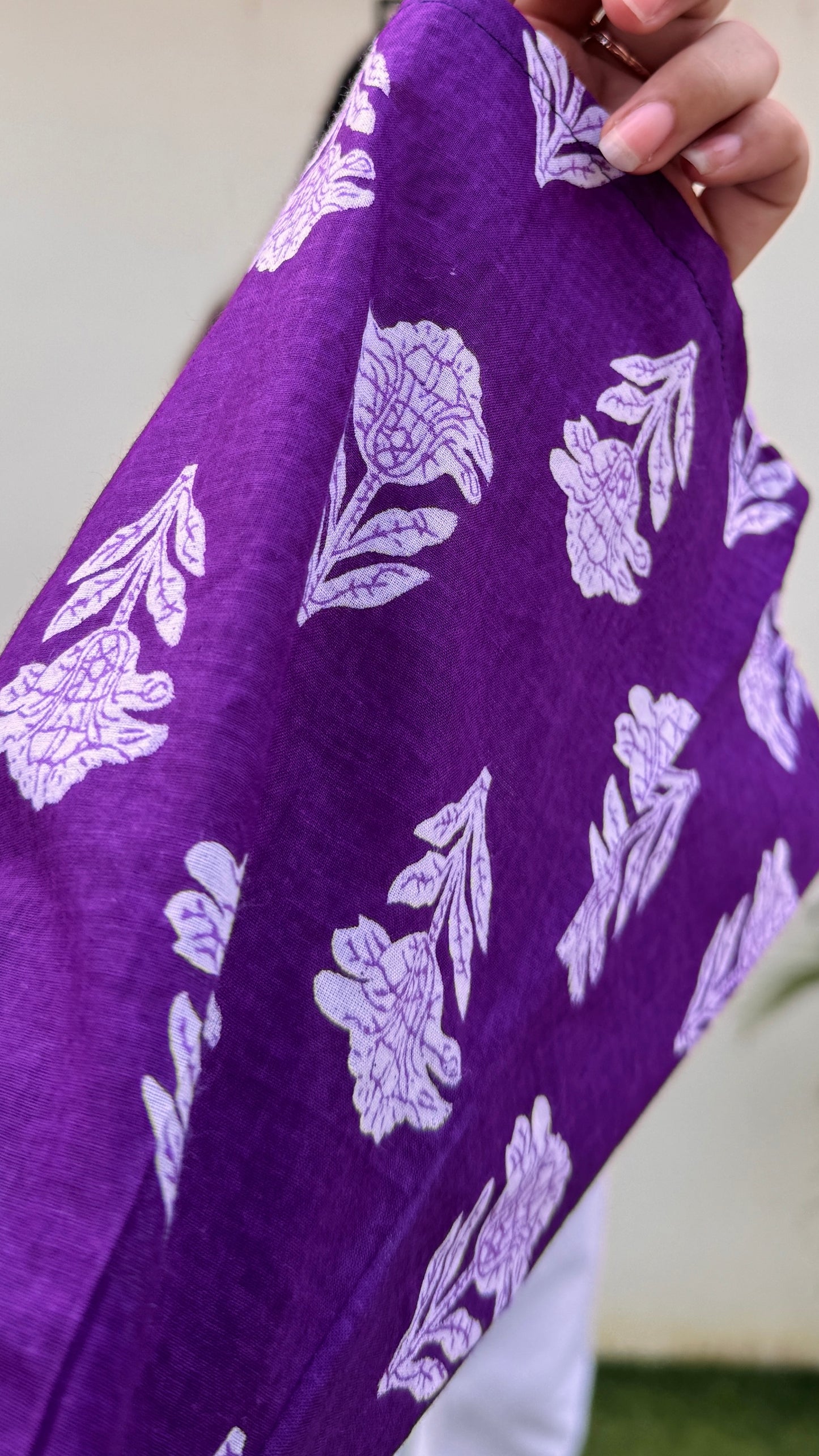 Cotton Square Neck Corset Back Short Kurti